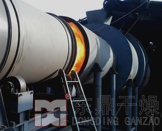 煤泥烘干機運行現場